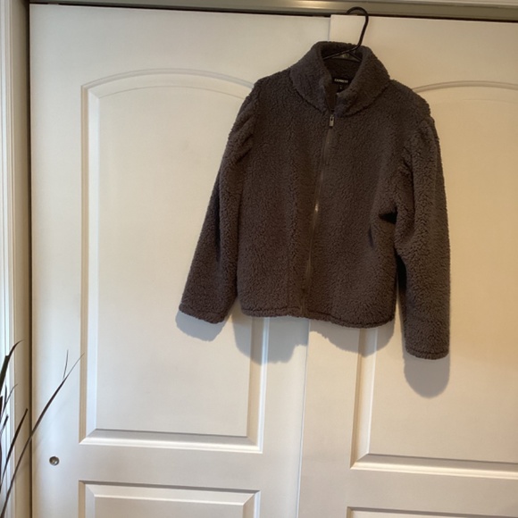 Express full zip Teddy jacket in size M - Picture 3 of 8
